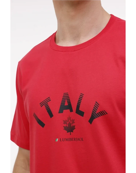 Lumberjack ML Austin 11SD1044 4PR T-Shirt Kırmızı