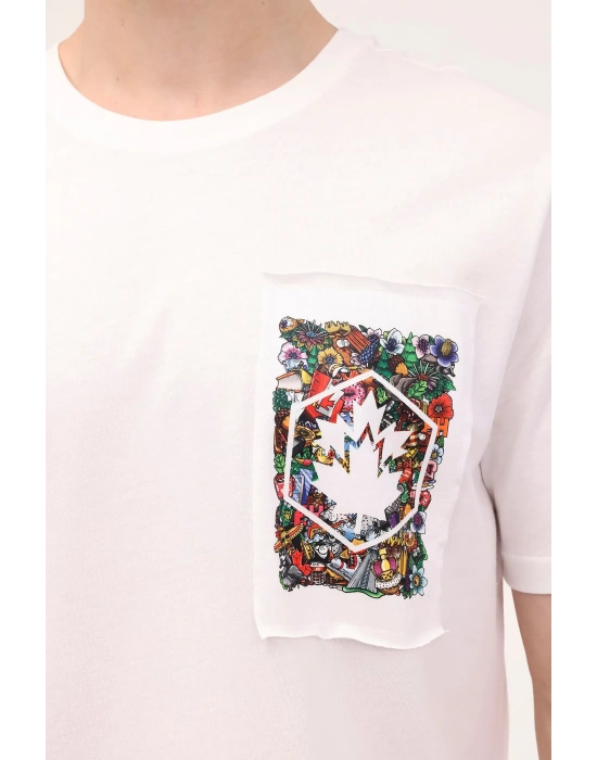 Lumberjack ML Fizzy 11ID343 4FX T-Shirt Beyaz