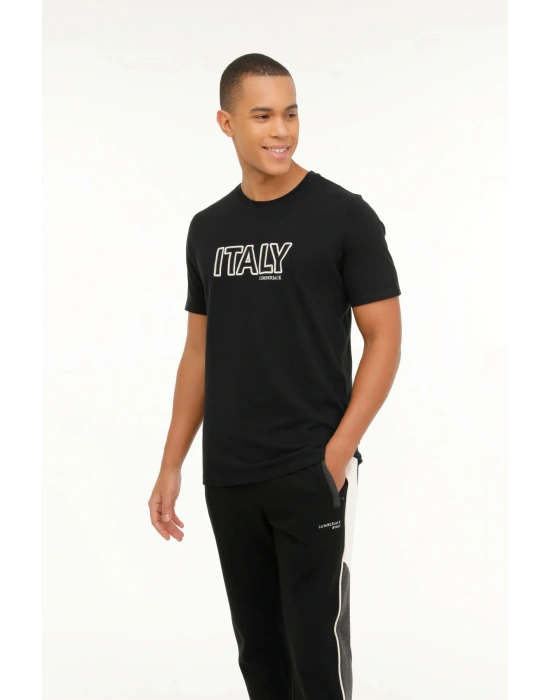 Lumberjack ML Heirs 11HS54 T-Shirt Siyah