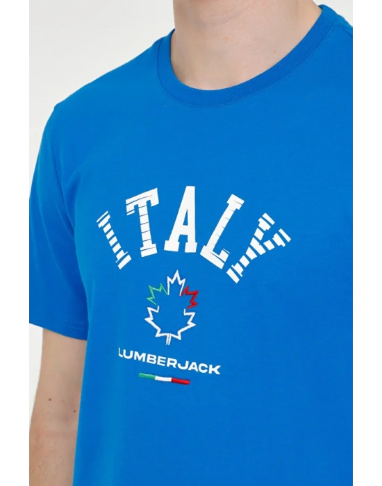 Lumberjack Renato 11ITL1029 T-Shirt Mavi