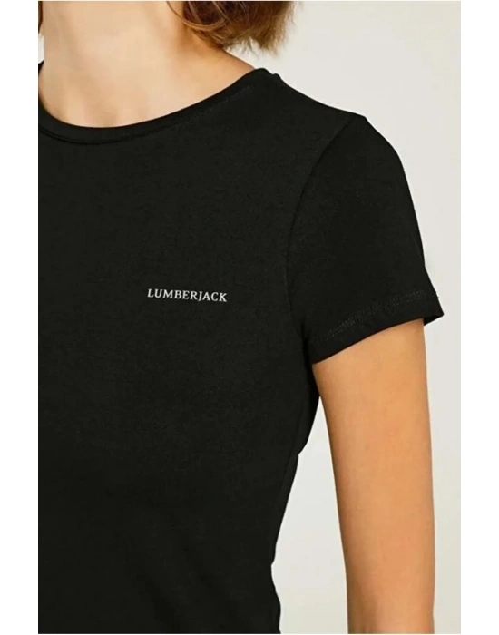 Lumberjack W-CT129 Basic C Neck 3 Fx Siyah
