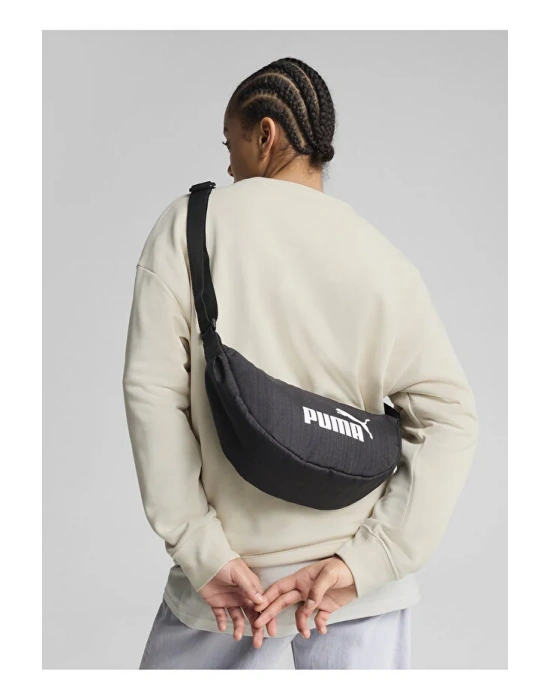 Puma 091347-01 Haif Moon Omuz Çantası Siyah