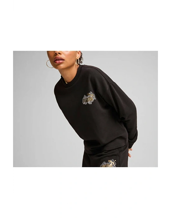 Puma 682497-01 Ess+ Class Act Sweat Siyah