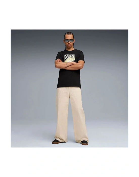 Puma Graphic Tee 688033-01 T-Shirt Siyah