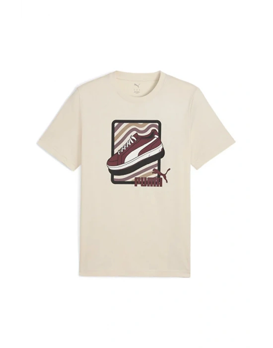 Puma Graphic Tee 688033-87 T-Shirt Bej