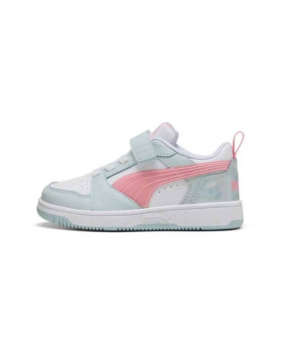 Puma Rebound V6 Lo Space Belle Beyaz-Mavi 402786-01 (28-35)