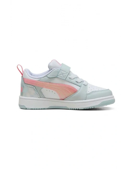 Puma Rebound V6 Lo Space Belle Beyaz-Mavi 402786-01 (28-35)