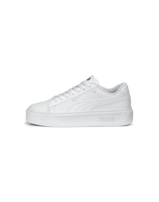 Puma Smash Platform 390758-01 Beyaz/Beyaz