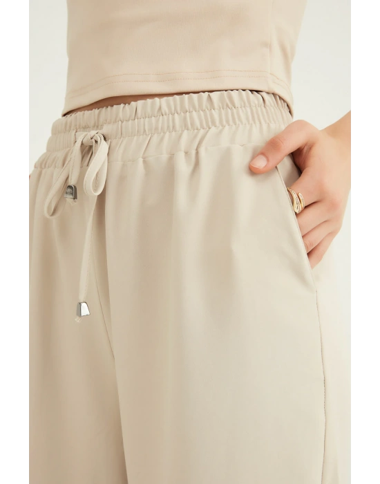 Quzu 21Y70858 Eşofman Alt Ekru