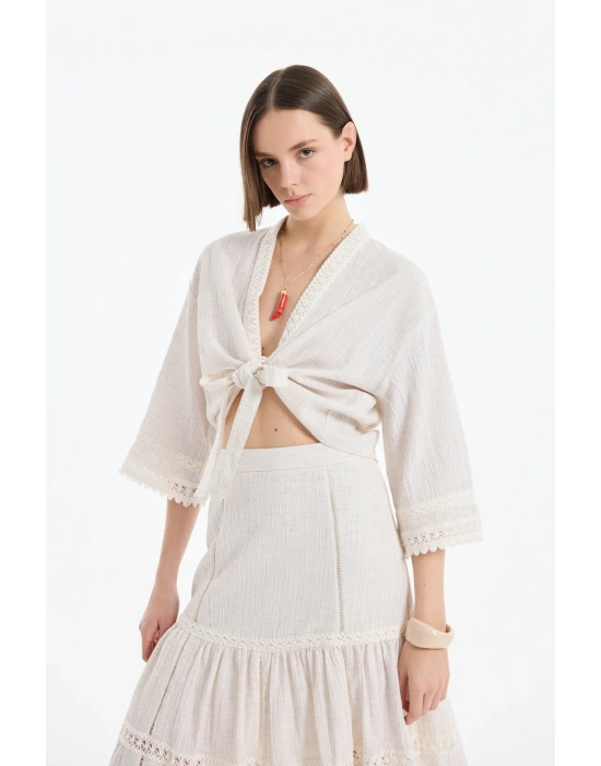 Quzu 25YCLT00357 Ceket Bej