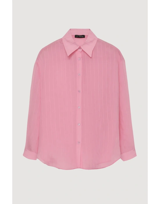 Quzu 25YGML00188 Gömlek Pembe