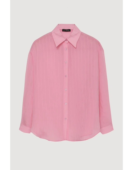 Quzu 25YGML00688 Gömlek Pembe