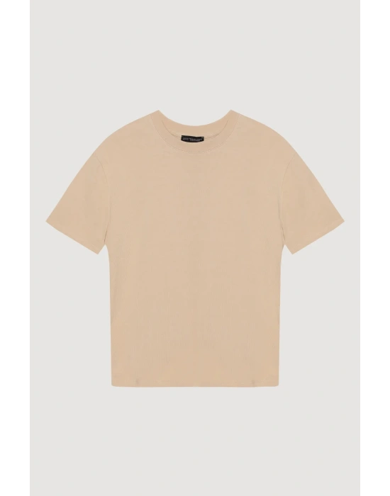 Quzu 25YTSH00186 T-Shirt Bej