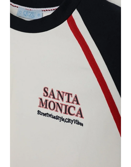 Quzu 25YTSH00199 T-Shirt Ekru