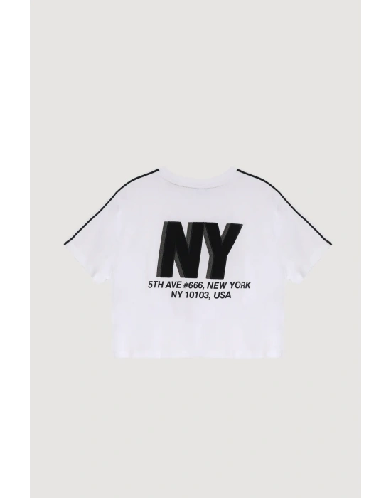 Quzu 25YTSH00508 T-Shirt Beyaz