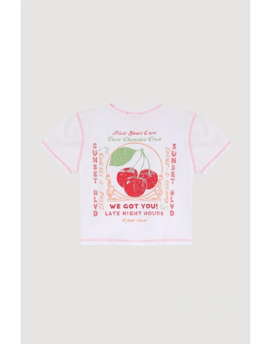 Quzu 25YTSH00510 T-Shirt Beyaz