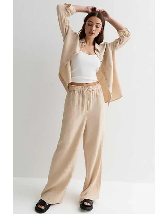 SeeH SH158 Müslin Gömlek Bej