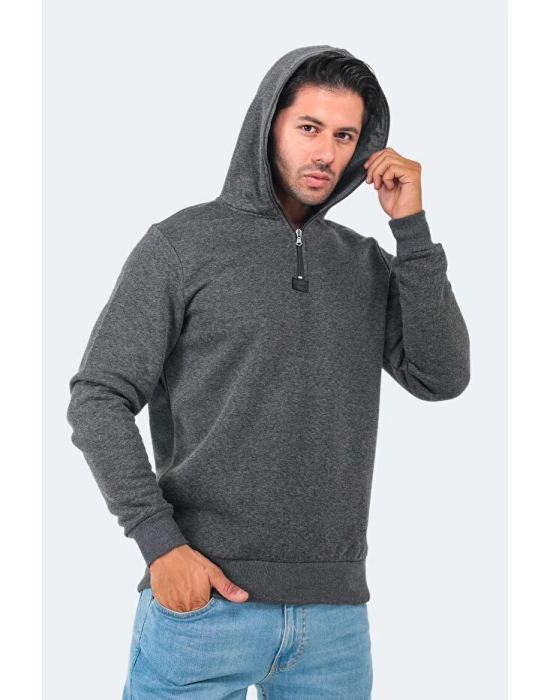 Slazenger Baha ST22WE097-250 Antrasit Kapşonlu Üst