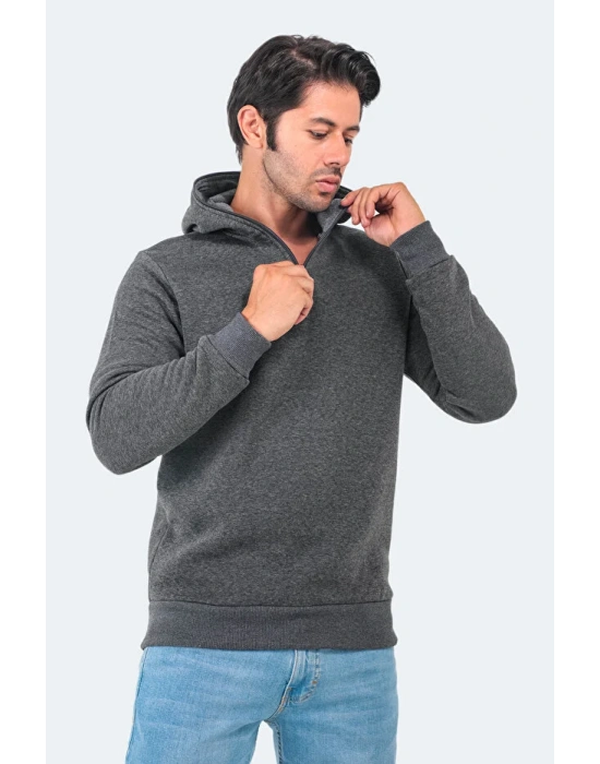 Slazenger Baha ST22WE097-250 Antrasit Kapşonlu Üst