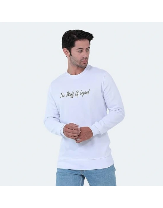 Slazenger Bar ST22WE103-000 Beyaz Sweatshirt