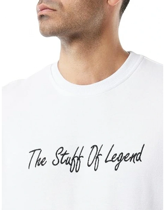 Slazenger Bar ST22WE103-000 Beyaz Sweatshirt