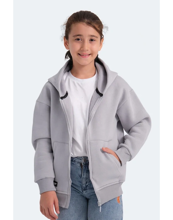 Slazenger Lekan ST24WC007-280 Eşofman Üst Taş Gri