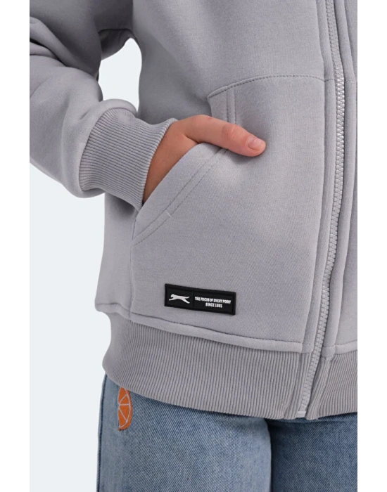 Slazenger Lekan ST24WC007-280 Eşofman Üst Taş Gri