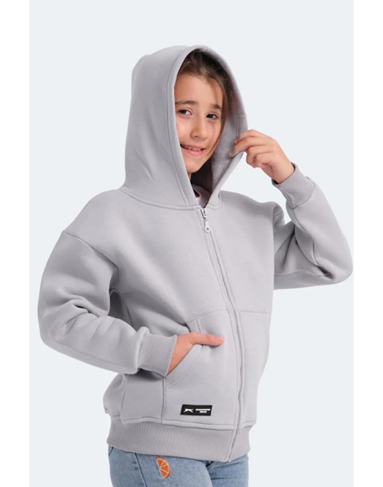 Slazenger Lekan ST24WC007-280 Eşofman Üst Taş Gri