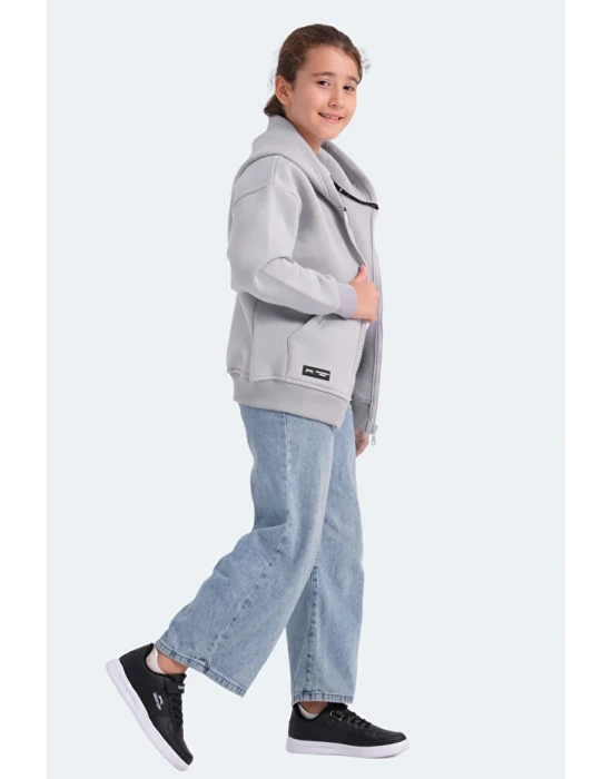 Slazenger Lekan ST24WC007-280 Eşofman Üst Taş Gri