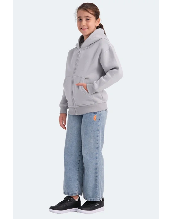 Slazenger Lekan ST24WC007-280 Eşofman Üst Taş Gri