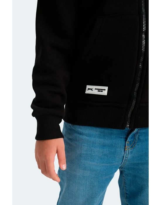 Slazenger Lekan ST24WC007-500 Eşofman Üst Siyah