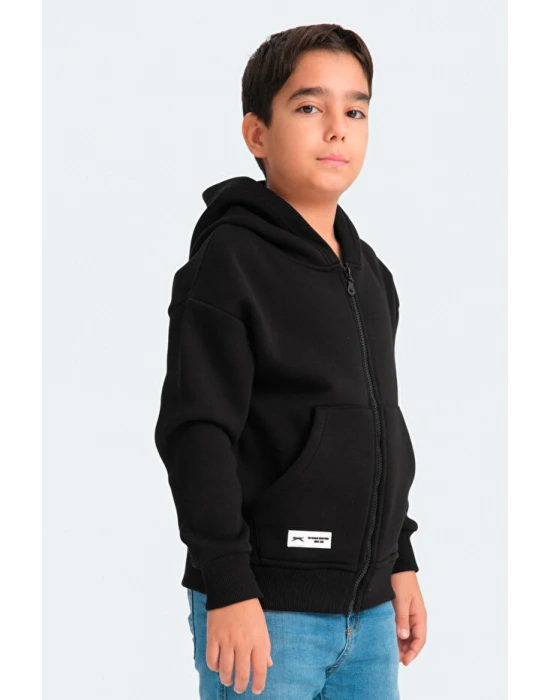 Slazenger Lekan ST24WC007-500 Eşofman Üst Siyah