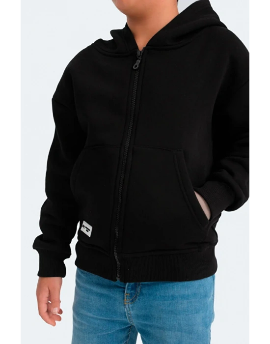 Slazenger Lekan ST24WC007-500 Eşofman Üst Siyah