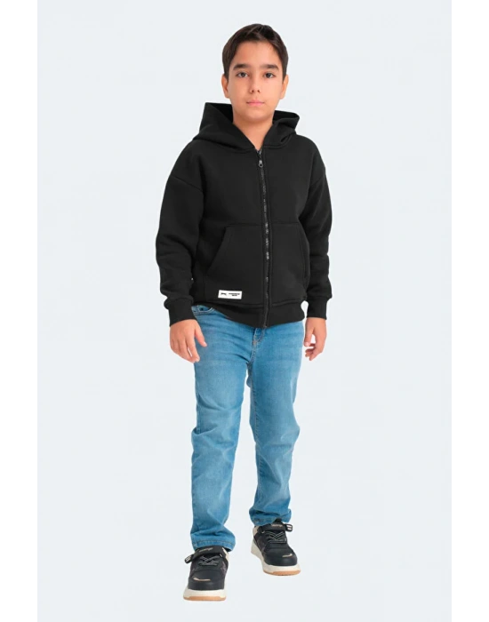 Slazenger Lekan ST24WC007-500 Eşofman Üst Siyah