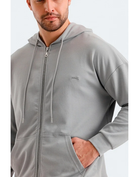 Slazenger Valter ST24WE049-200 Gri Sweatshirt