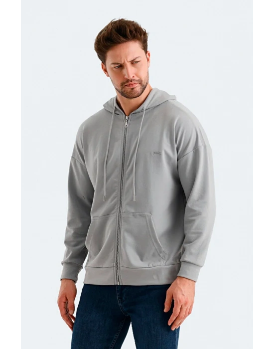Slazenger Valter ST24WE049-200 Gri Sweatshirt