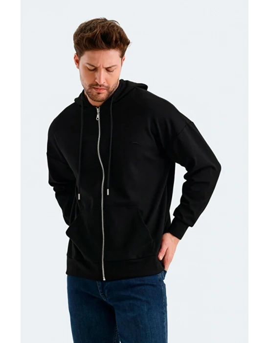 Slazenger Valter ST24WE049-500 Siyah Sweatshirt