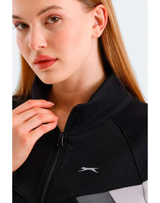 Slazenger Victory ST24WK013-500 Siyah Sweatshirt