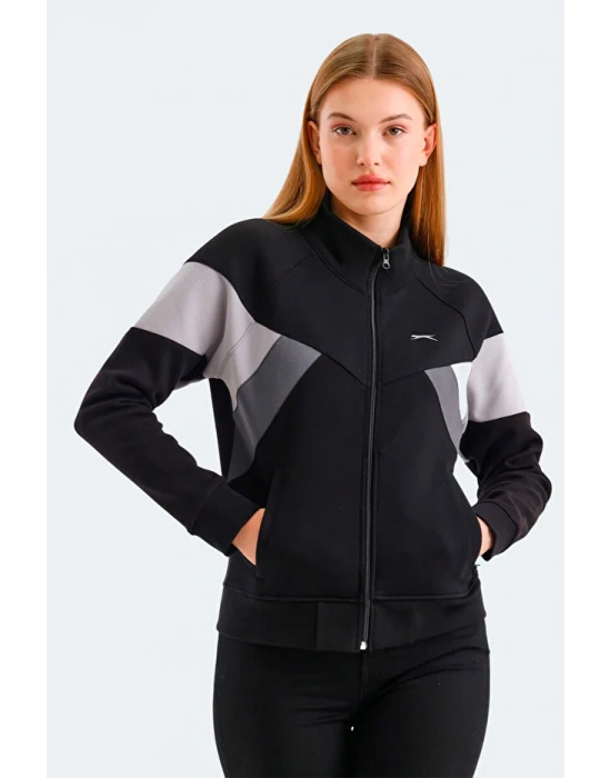 Slazenger Victory ST24WK013-500 Siyah Sweatshirt