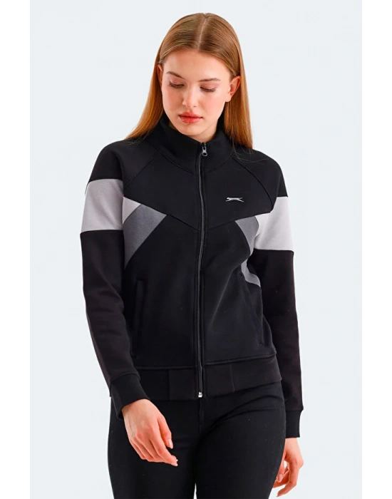 Slazenger Victory ST24WK013-500 Siyah Sweatshirt