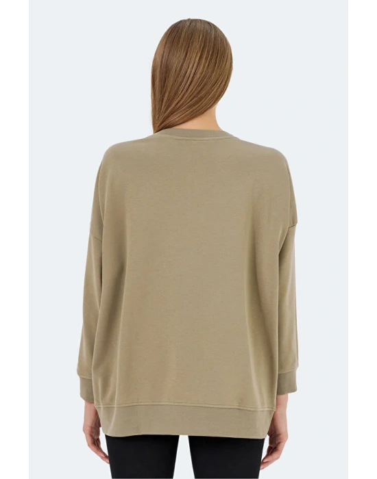 Slazenger Vikenti SW ST24WK037-808 Koyu Yeşil Sweatshirt