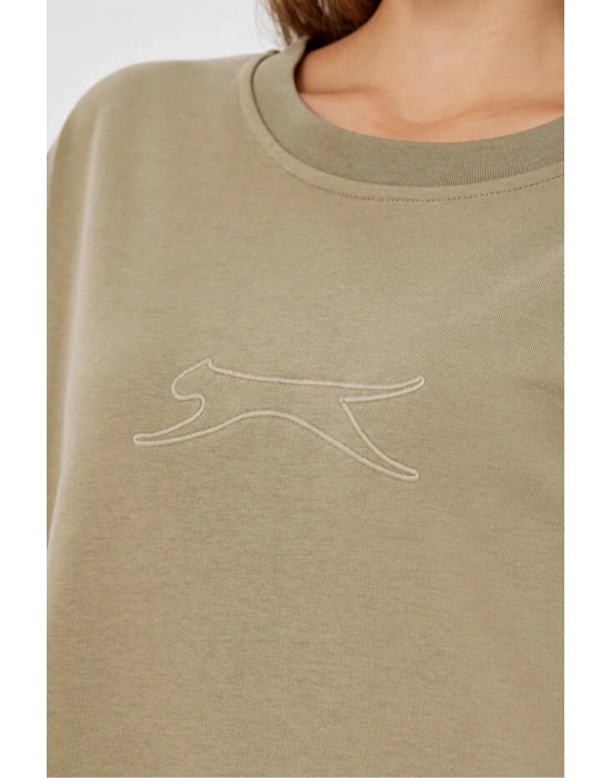 Slazenger Vikenti SW ST24WK037-808 Koyu Yeşil Sweatshirt