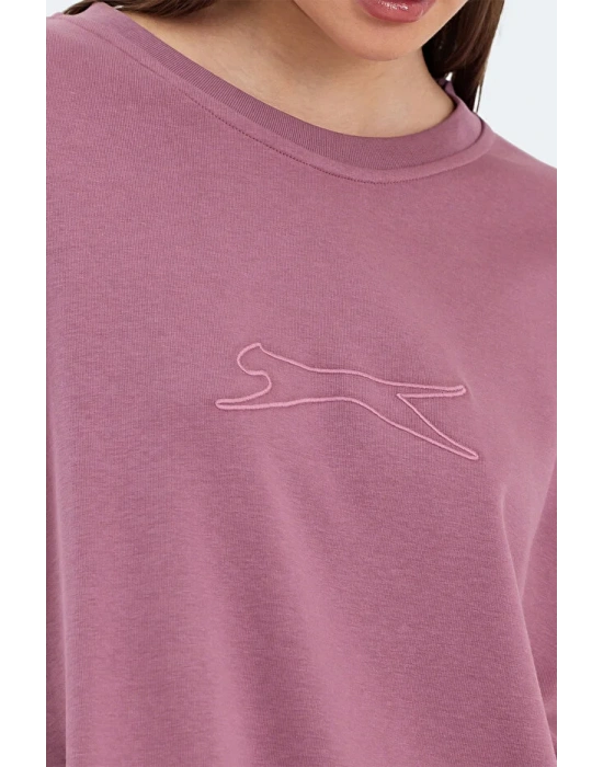 Slazenger Vikenti SW ST24WKO37-677 Gül Sweatshirt