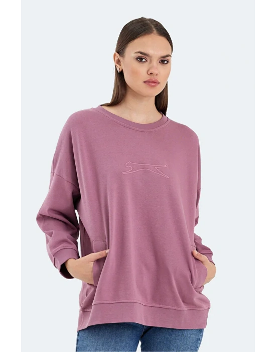 Slazenger Vikenti SW ST24WKO37-677 Gül Sweatshirt