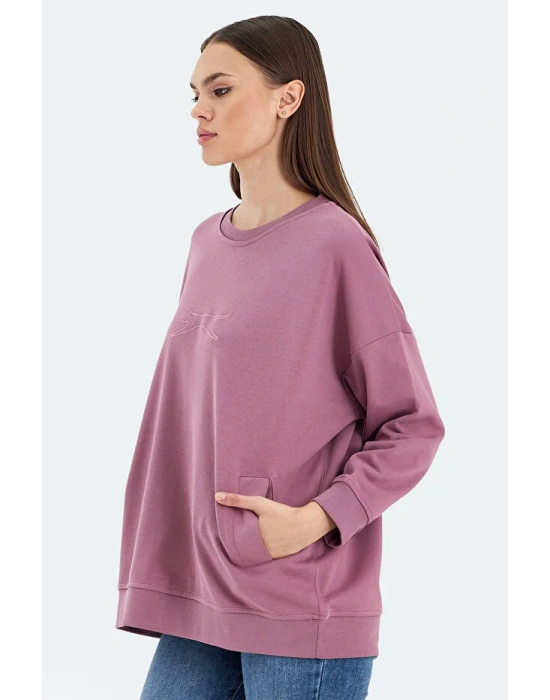 Slazenger Vikenti SW ST24WKO37-677 Gül Sweatshirt