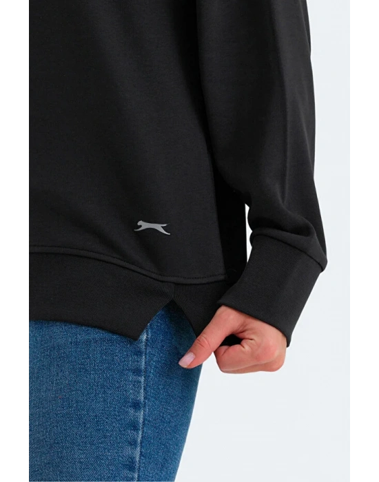 Slazenger Virtue ST24WK021-500 Siyah Sweatshirt