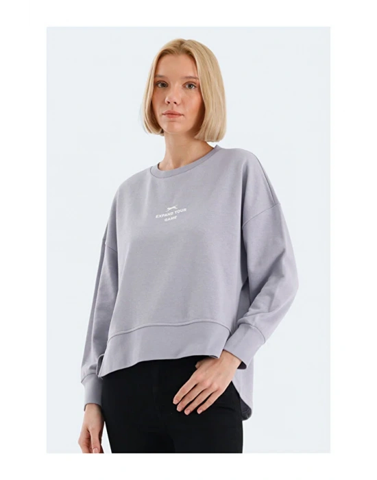 Slazenger Vital ST24WK025-680 Lila Sweatshirt