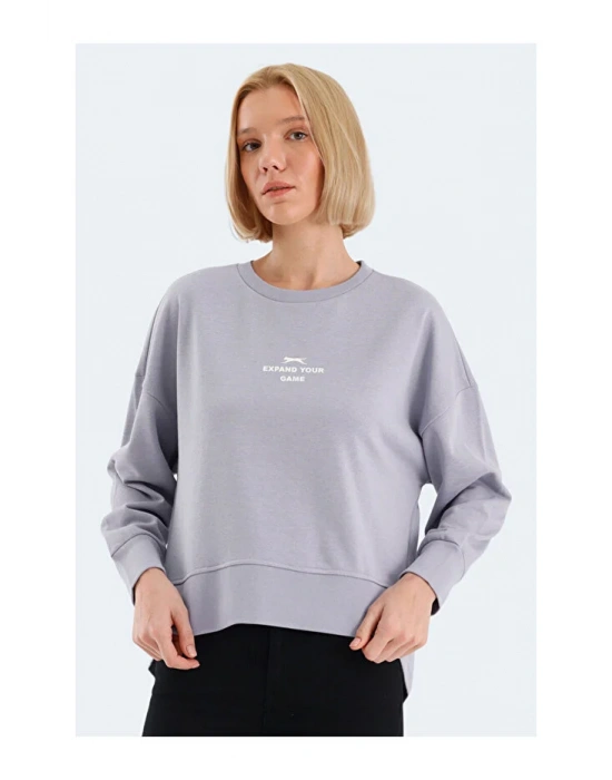 Slazenger Vital ST24WK025-680 Lila Sweatshirt