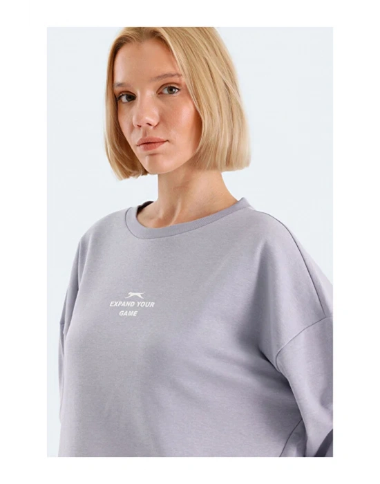 Slazenger Vital ST24WK025-680 Lila Sweatshirt