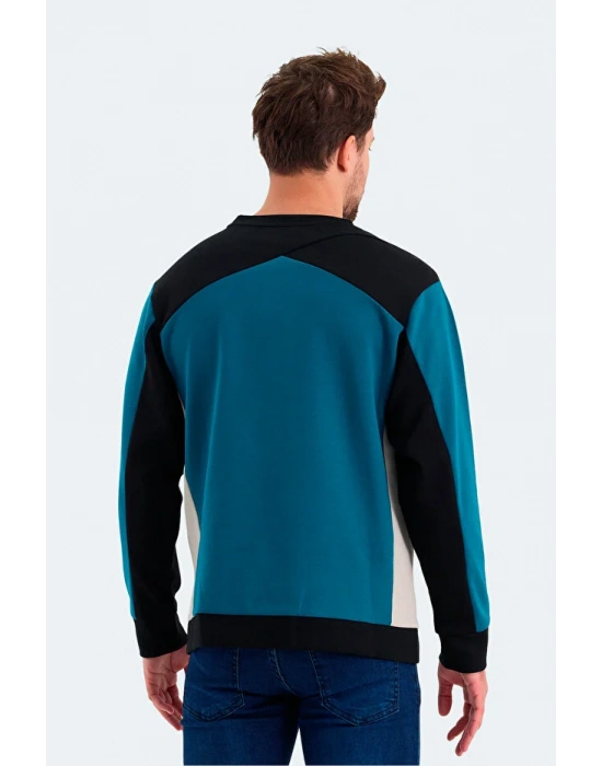 Slazenger Vitali ST24WE054-825 Mavi Sweatshirt